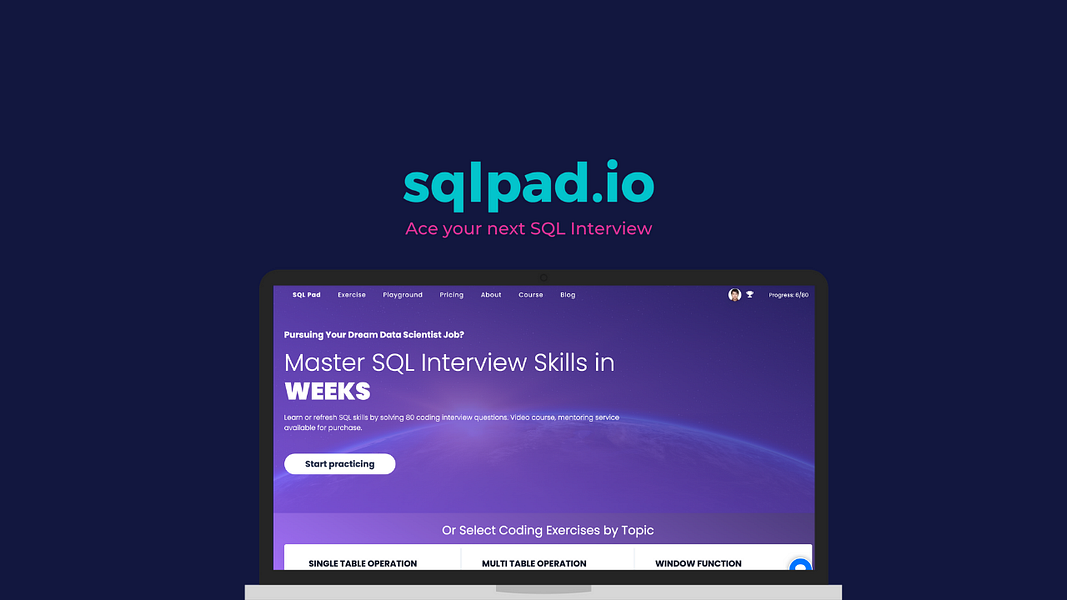 SQLPad: All in one place to learn SQL | BetaList