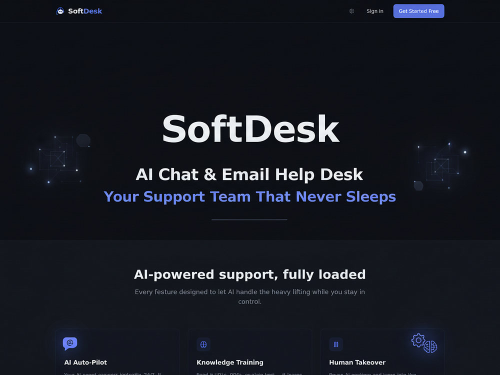 SoftDesk – Deploy an AI agent that learns your product and answers ...