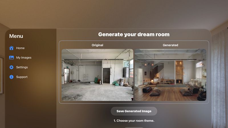Screenshot of Interior With AI Room Designs