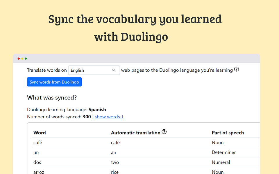 Duolingo Ninja