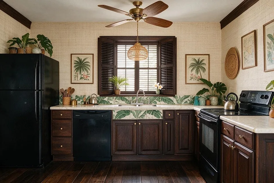 A room in the Tropical style