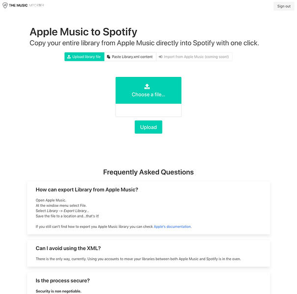 The Music Importer