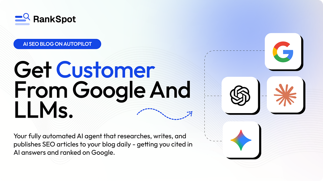 RankSpot – Automate daily SEO articles that rank on Google and AI answers visual 2