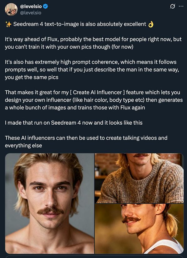 The image features a collage of AI-generated influencers showcasing various hairstyles and styles.