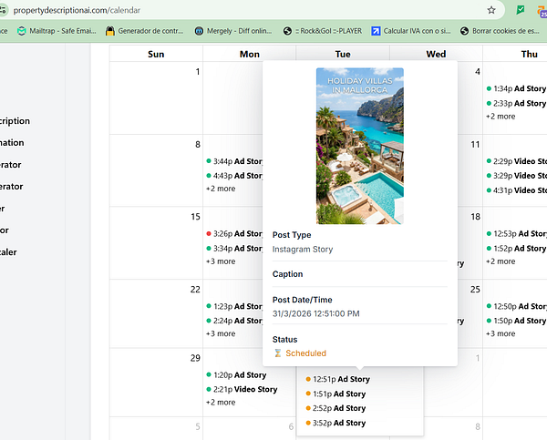 A vertical photograph of an elegant Mediterranean-style villa at dusk with warm outdoor lighting and lush greenery.