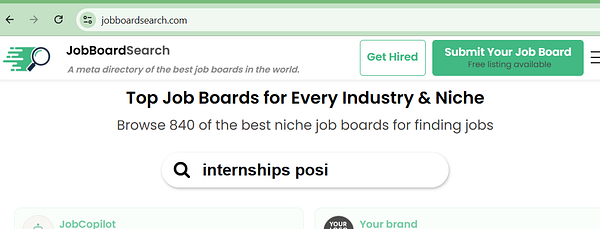 Screenshot of a job board listings page from Remotive with job titles, descriptions, and filtering options on a web interface.