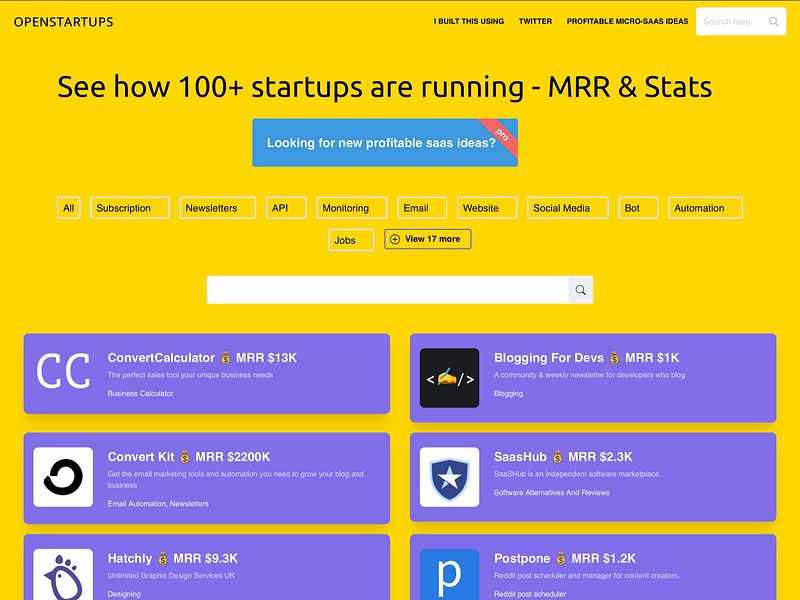 OpenStartups