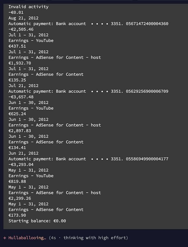 Screenshot of a YouTube analytics revenue report for the channel 'Panda Mix Show' displaying estimated revenue and playback-based CPM over a date range in July 2023.