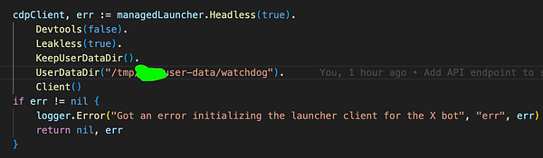 The image displays a code snippet related to improving login reliability for a system.