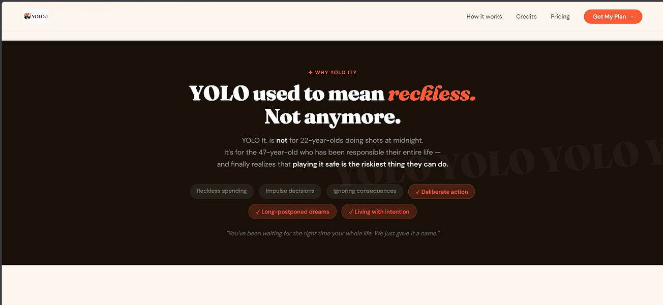 YOLO It