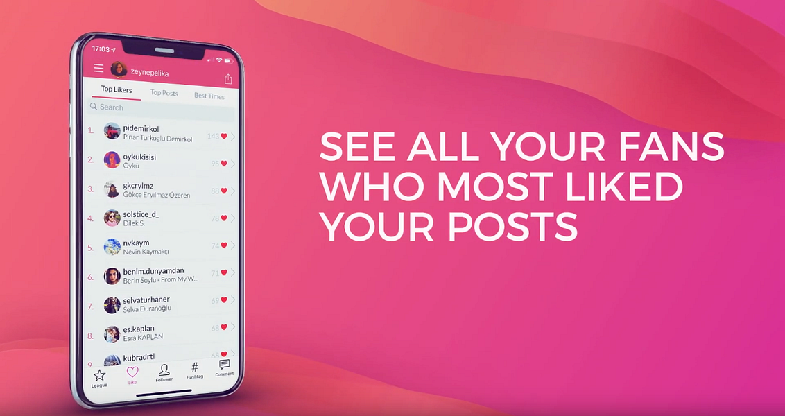 Liker Analyzer for Instagram