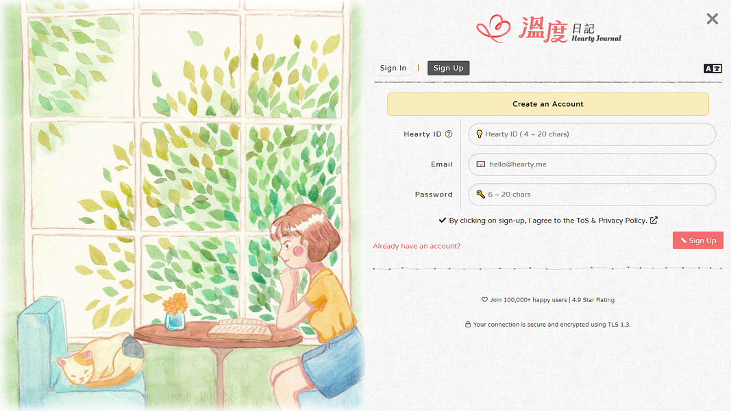 Hearty Journal - Diary, Notes: Beautiful, private and | BetaList