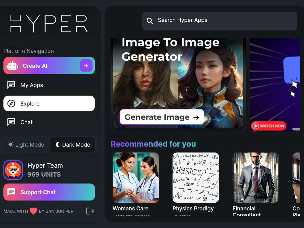 Hyper - AI for Everyone: HYPER lets anyone create, use, and | BetaList