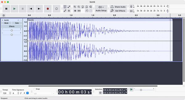 Screenshot of a digital audio workstation displaying a project with various audio tracks, clip labels, and sound effects from Apocalypsedrone's Vibe Jam.