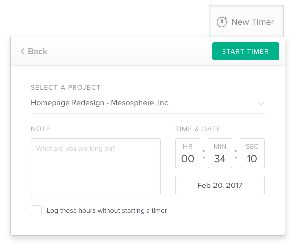 Bonsai Time Tracking