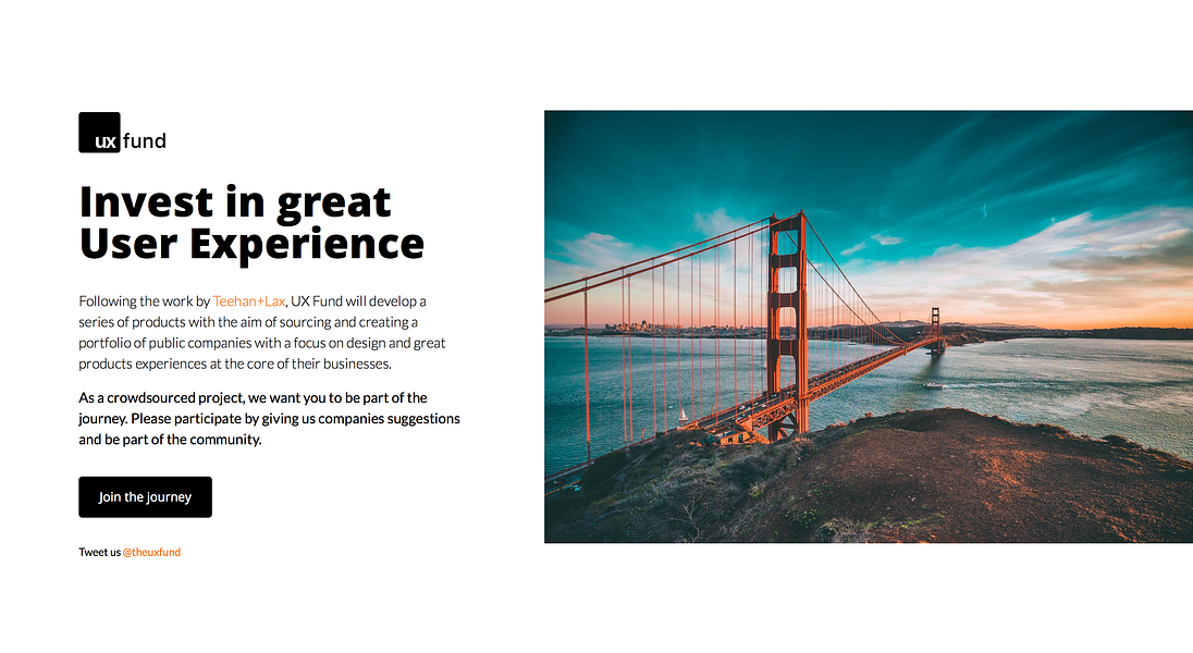 The UX Fund