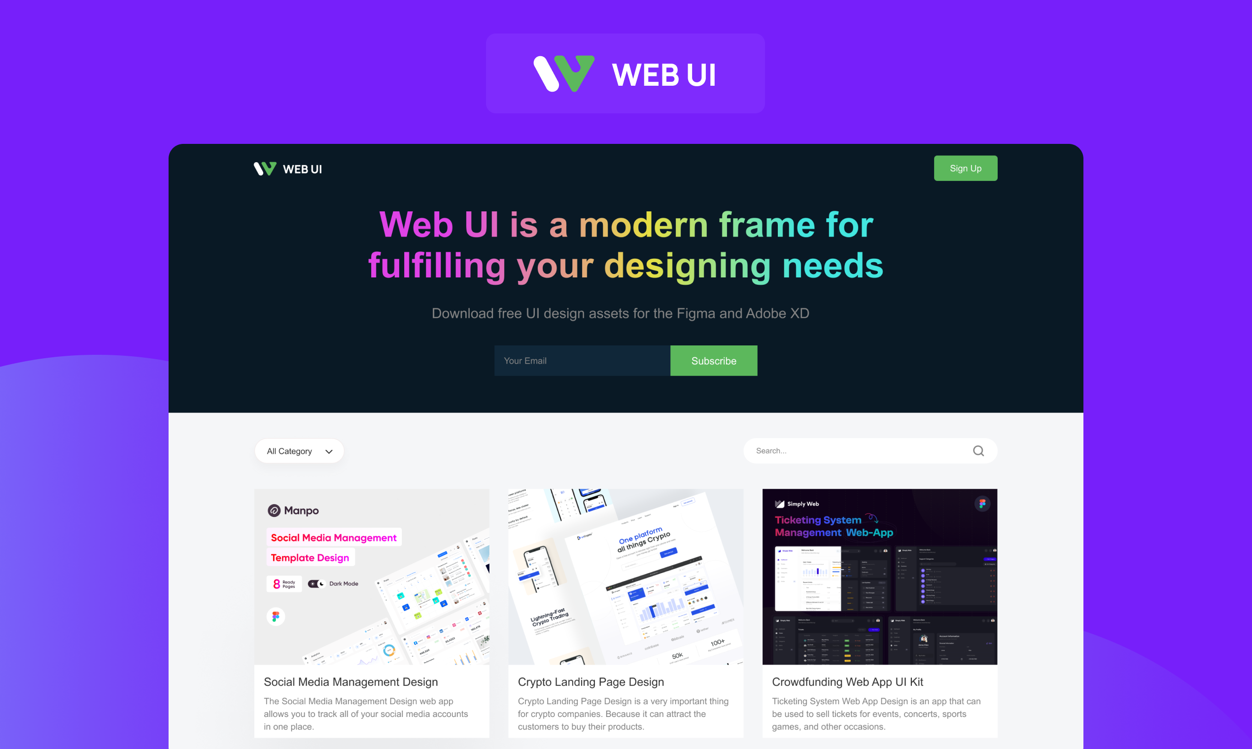 Web UI: A modern frame for fulfilling your designing needs | BetaList
