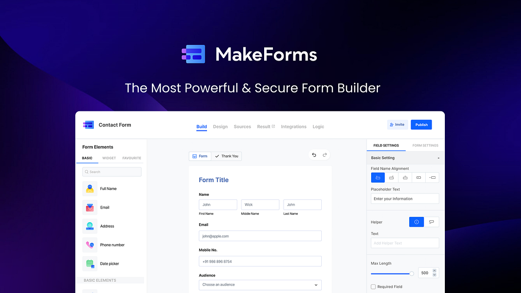 MakeForms