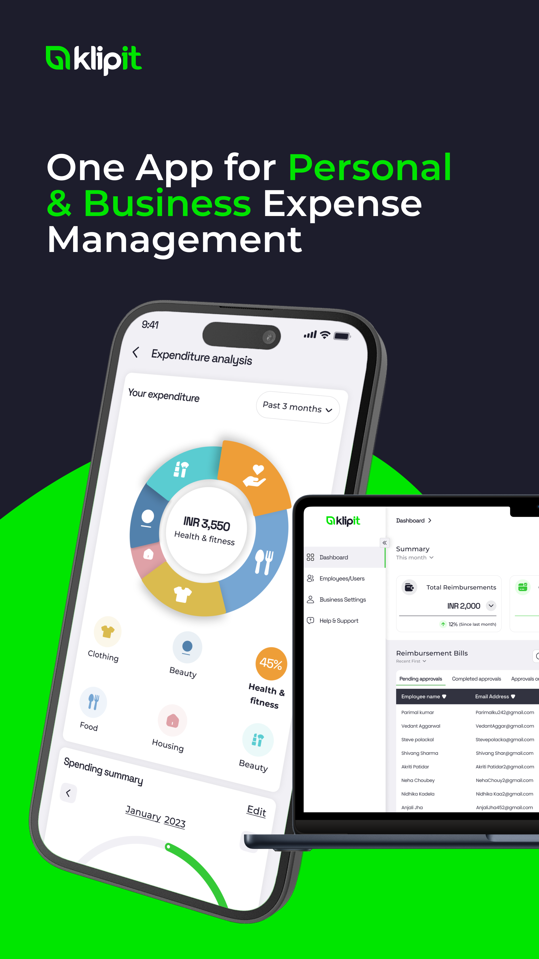 Klipit App: Expense Management Application for both | BetaList
