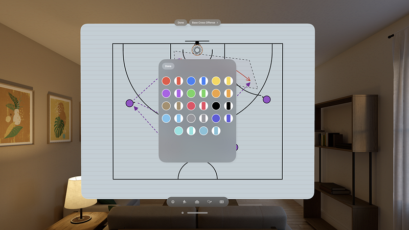 Screenshot of Coach Whiteboard: Basketball