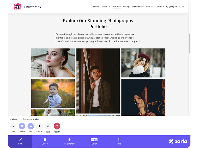 Zarla Website Builder
