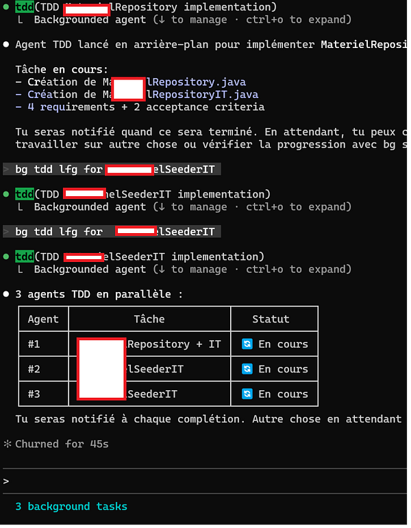 Screenshot of a text-based interactive conversation with Claude on a messaging app interface about game improvement ideas.