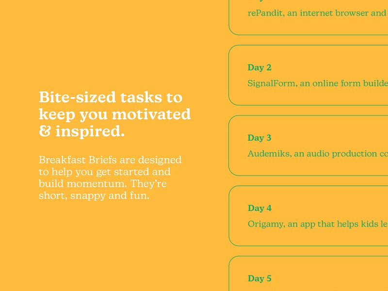 The Breakfast Briefs Challenge