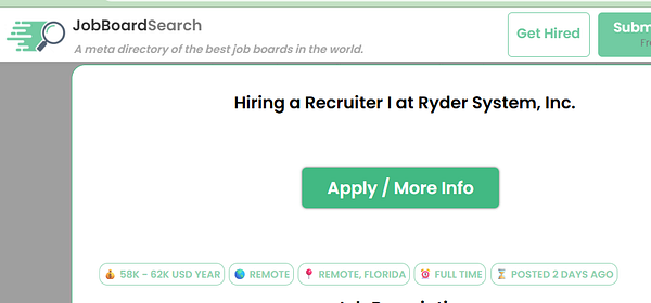 Screenshot of a Jobs modal with badges added to each job listing to indicate special job statuses.