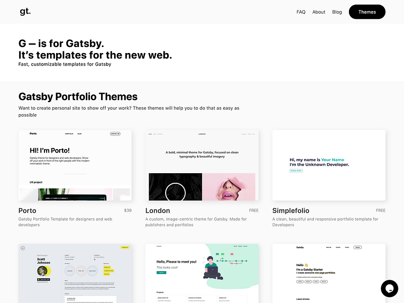Gatsby Templates
