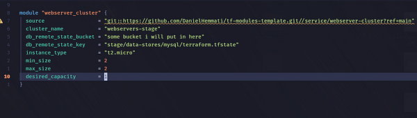Screenshot of a GitHub repository page showing code files related to a Terraform module.