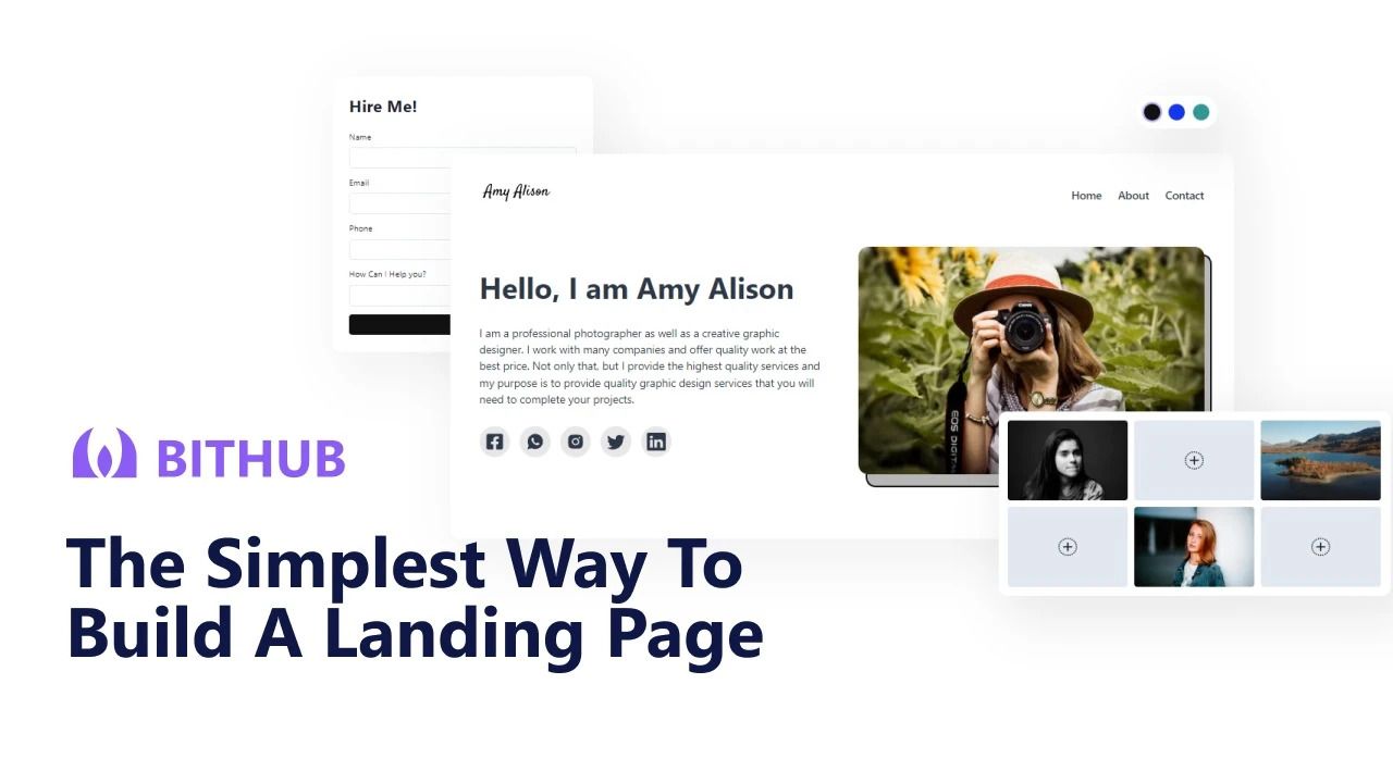 BITHUB: Simplest way to build a landing page | BetaList