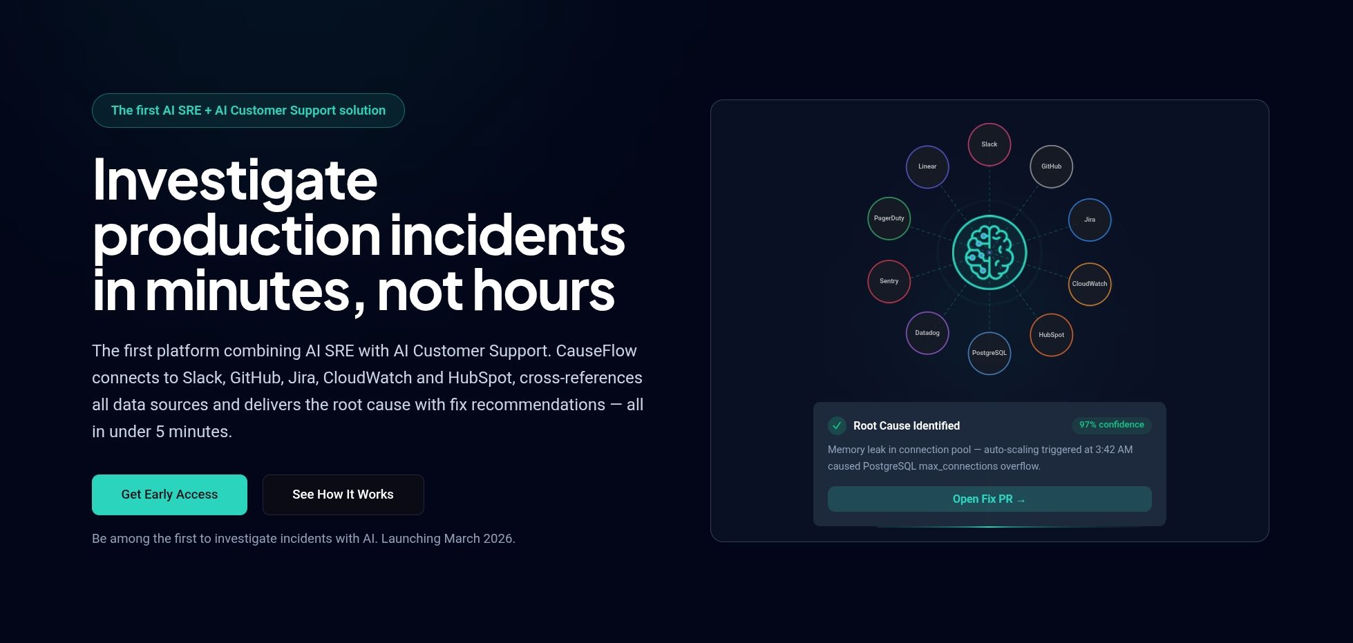 CauseFlow AI – Find root causes and fixes in under 5 minutes