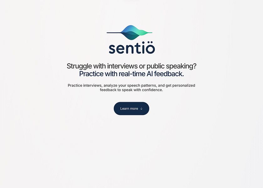 Sentio: An AI coach that gives feedback on clarity, tone, | BetaList