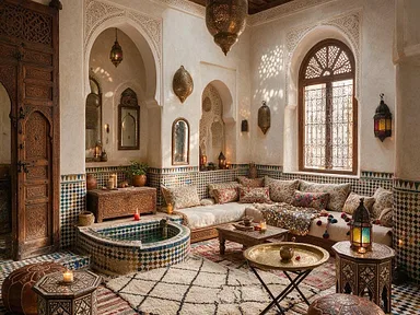A room in the Moroccan style