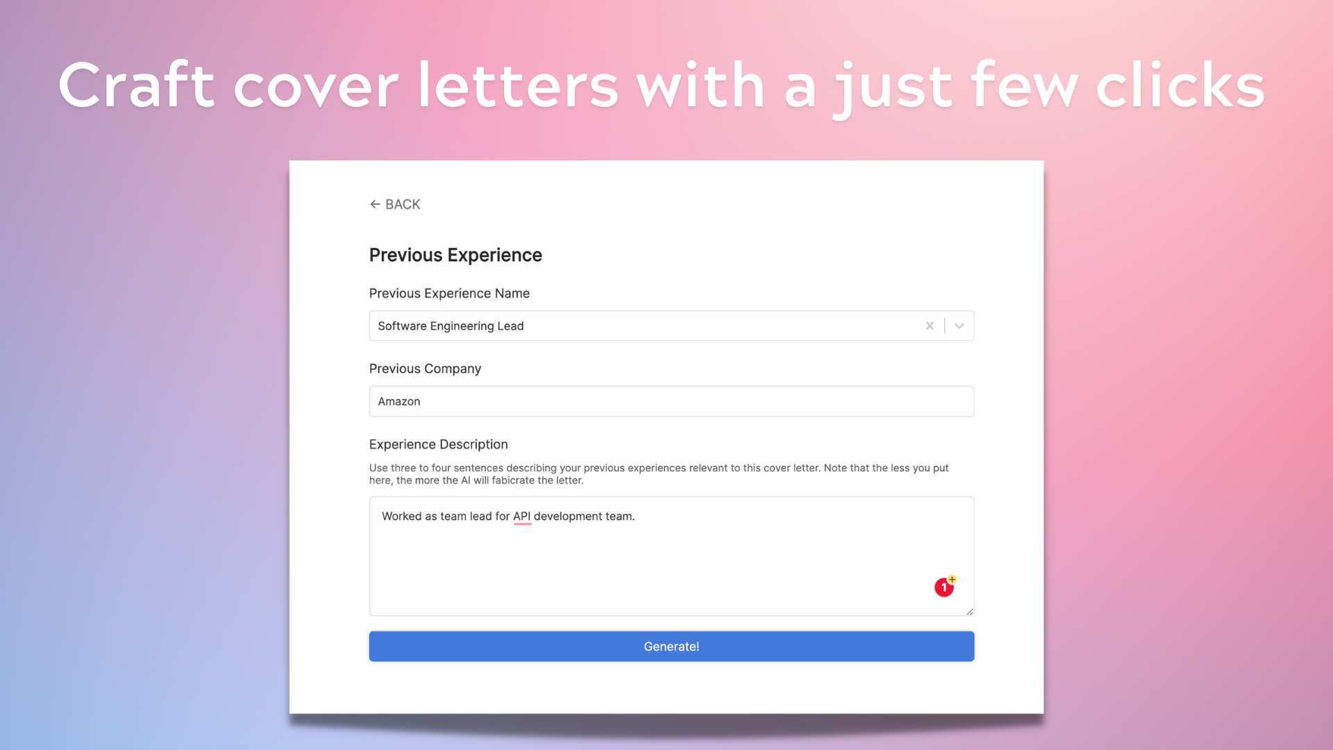 CoverQuick Writing personalized cover letters with AI BetaList