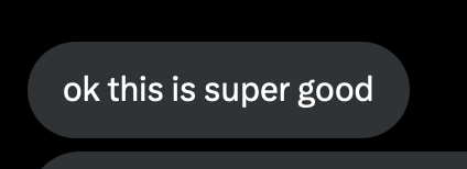 A message expressing enthusiasm about a project or idea.