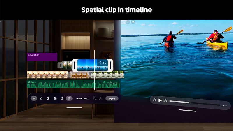 Screenshot of Adobe Premiere AI Video Editor