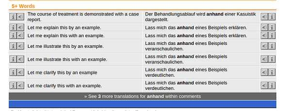 Screenshot of a German learning app interface showing a question about the German word for Thursday and multiple choice answers.