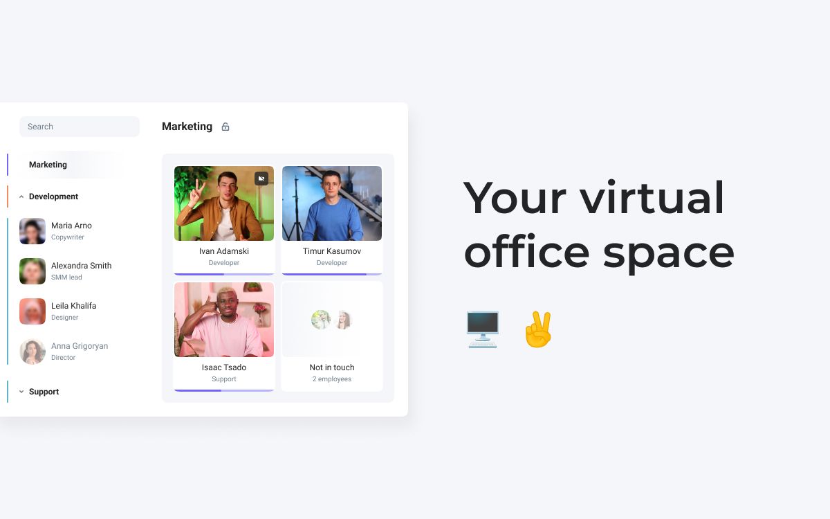 Ploito: a virtual office for remote work