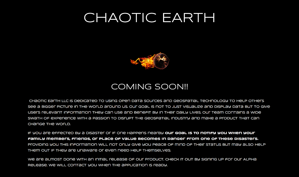 Chaotic Earth