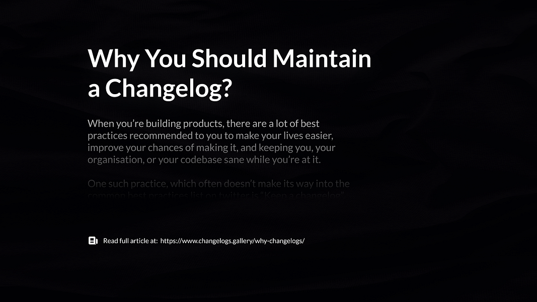 Changelogs Gallery