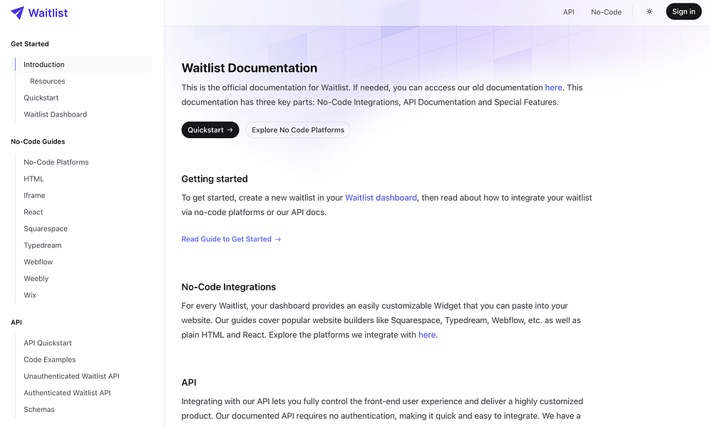 Waitlist