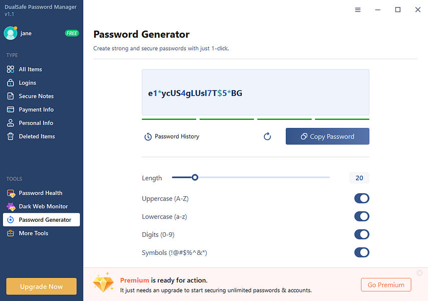 DualSafe Password Manager