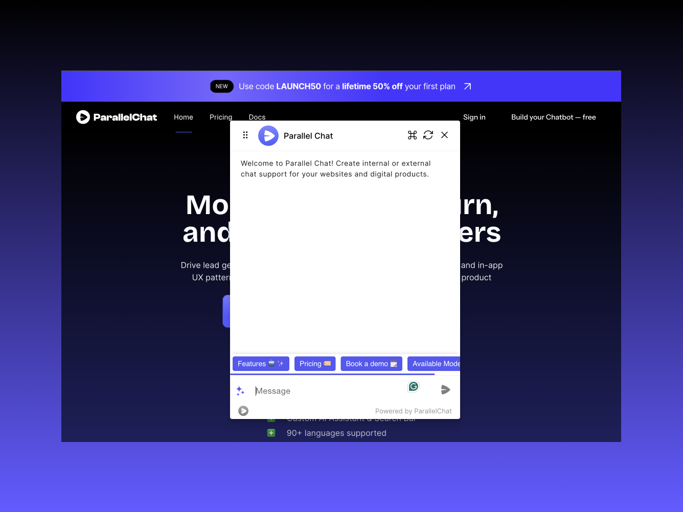 ParallelChat: AI User Assistance Platform