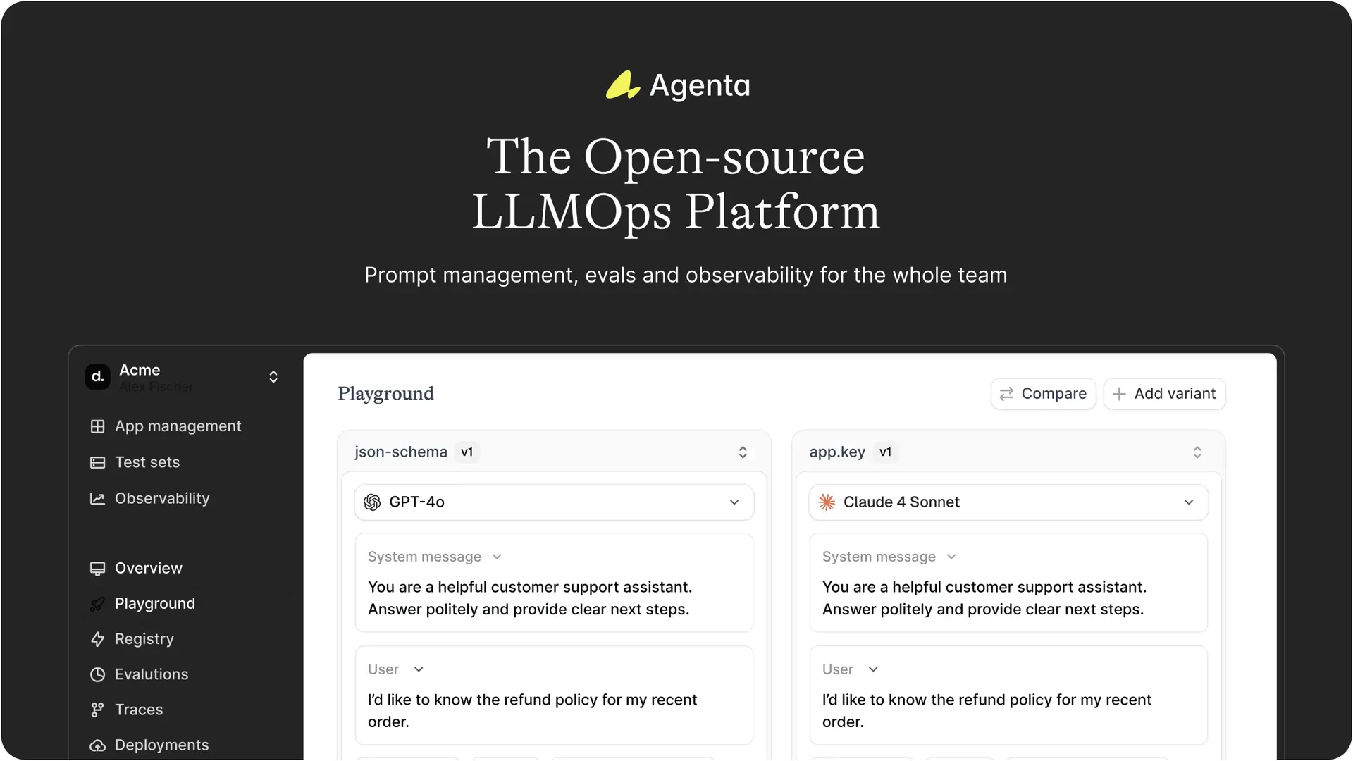 Agenta: An open-source LLMOps platform for building | BetaList
