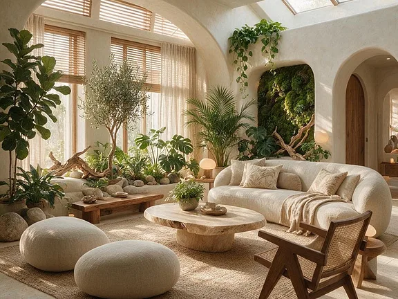 A room in the Biophilic style