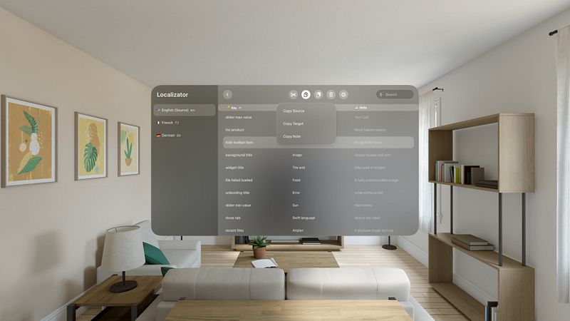 Screenshot of AI App Localization: xcstrings