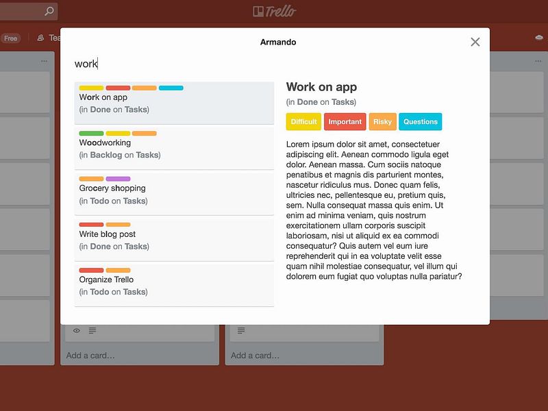 Armando for Trello