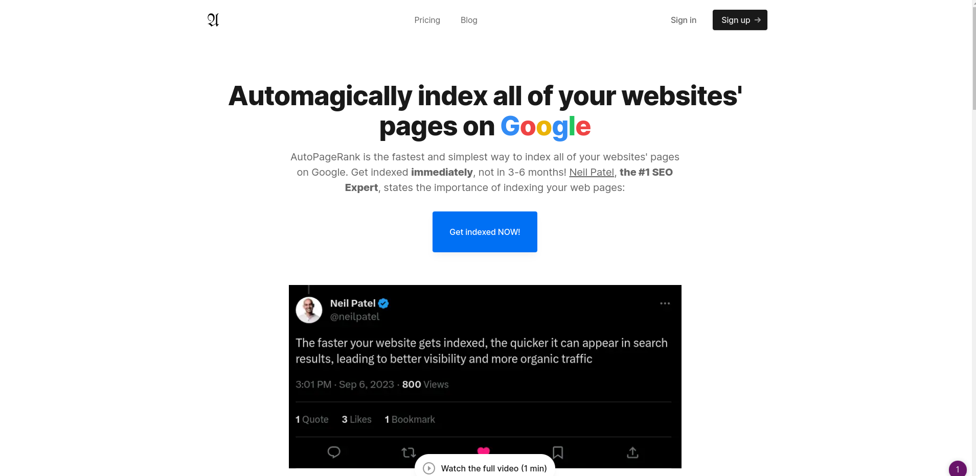 autopageindexer.com logo