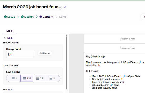 Screenshot of a mobile device displaying a webpage about Luwa Labs and the founders of Jobboardsearch, featuring text, a photo of Daniel Leck, and a news interview video.